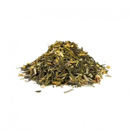 Thé vert Gingembre, Curcuma et Citron Vert bio Thé vert Gingembre, Curcuma et Citron Vert bio