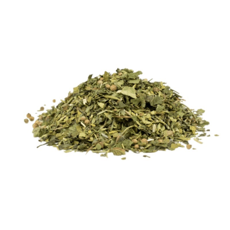 Mélange de plantes médicinales et herbes de la tisane bio Détox PH465 au Maté et Chardon-Marie