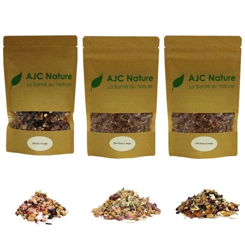 Un Pack de 3 Infusions aux fruits pour les petits ou pour les grands, mais surtout pour les gourmands