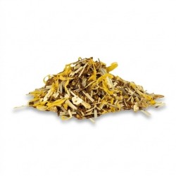 Mélange d'infusion Rooibos Gingembre Citron Bio PH369 en vrac 100g sur fond blanc.