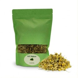 Sachet refermable de 100g de fleurs de camomille bio AJC Nature PH306