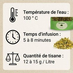 Guide de préparation de fleurs de camomille bio AJC Nature PH306