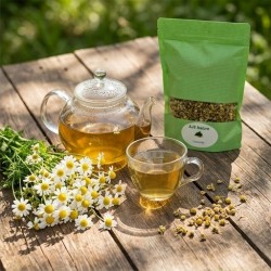 Tisane de 100g de fleurs de camomille bio AJC Nature PH306