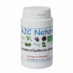 Équilibre & Élimination des Graisses Bio 120 gélules AJC Nature