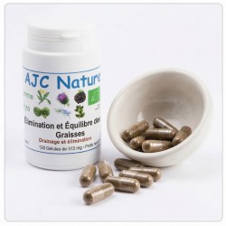 Équilibre & Élimination des Graisses Bio 120 gélules AJC Nature