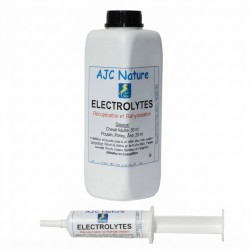 Électrolytes injecteur et liquide pour cheval, poney, âne et poulain