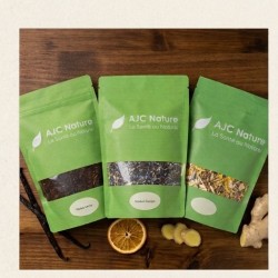 Lot de 3 sachets Vrac 100g de Rooibos, thé rouge sans théine