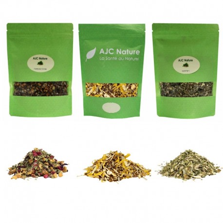 T452 Lot de 3 sachets Vrac 100g de thés glacés gourmands et naturels