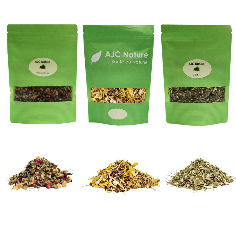 T452 Lot de 3 sachets Vrac 100g de thés glacés gourmands et naturels