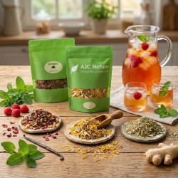 T452 Lot de 3 sachets Vrac 100g de thés glacés gourmands et naturels